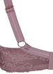 Formet BH med blonder og glatte skåler, Rosa, Packshot image number 4