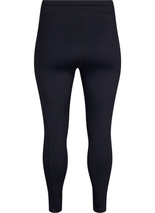 Zizzi 7/8-treningstights med lommer, Svart, Packshot image number 1