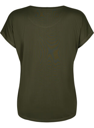 Kortermet trenings T-skjorte, Forest Night, Packshot image number 1