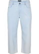 Straight jeans med ankellengde, Light Blue Stripe, Packshot image number 0