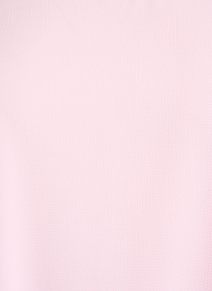 Bluse med korte ermer og rund hals, Rosa, Packshot image number 2