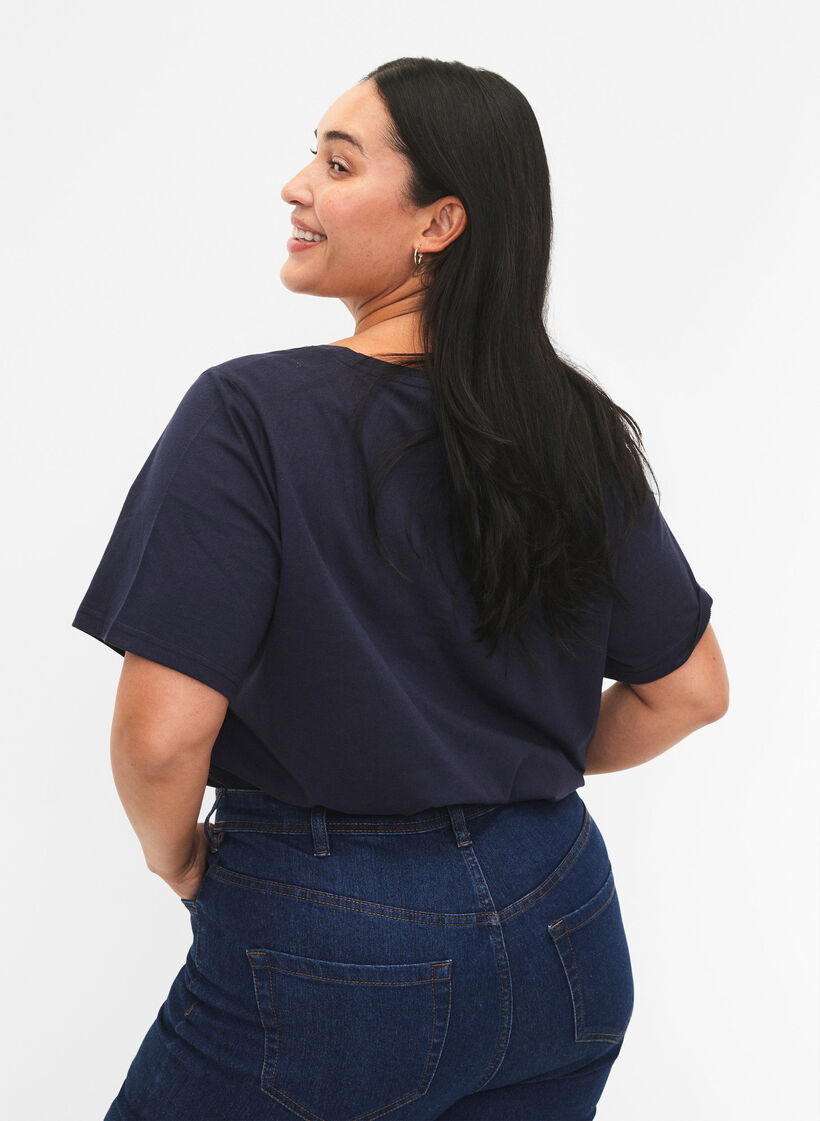 FLASH - T-skjorte med motiv, Navy Blazer, Model image number 1