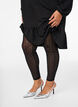 Mesh-leggings med velurdotter, Svart, Model image number 2