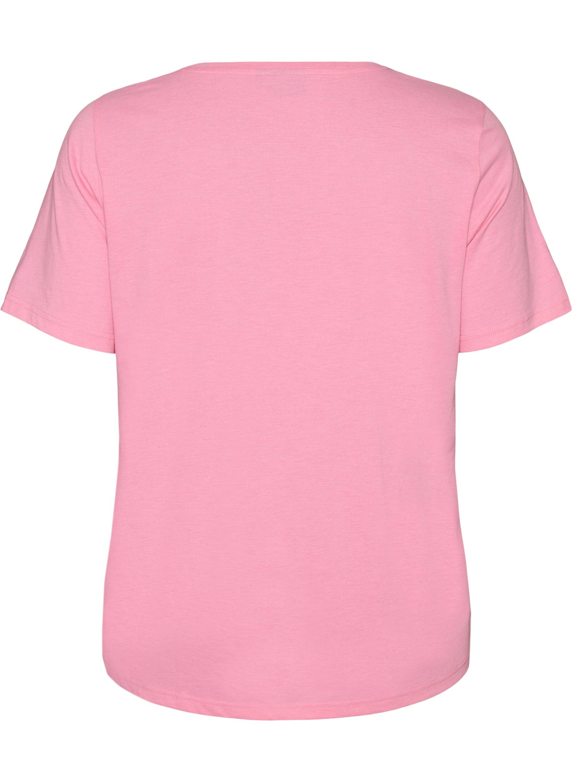 ZizziT-skjorte med trykk, Rosa, Packshot image number 1