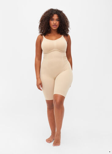 Zizzi Shapewear jumpsuit, Beige, Model image number 1