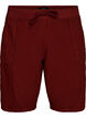 L&oslash;s shorts av bomull med lommer, R&oslash;d, Packshot image number 0