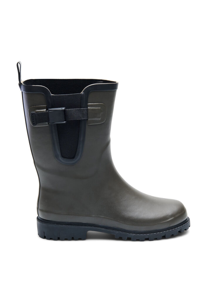 Lange gummistøvler med bred passform, Tarmac, Packshot image number 0