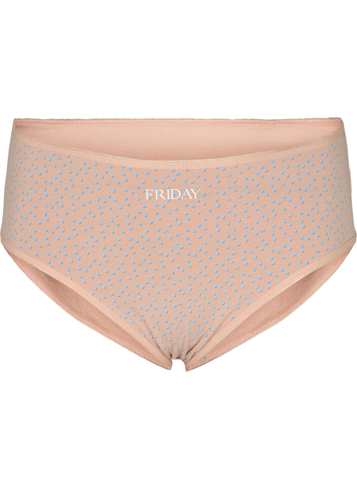 7 stk. truser med normal h&oslash;yde i livet, Blue Multi Pack , Packshot image number 3