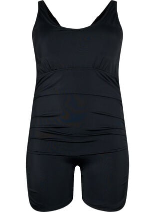 Zizzi Badedrakt med ben, Svart, Packshot image number 0