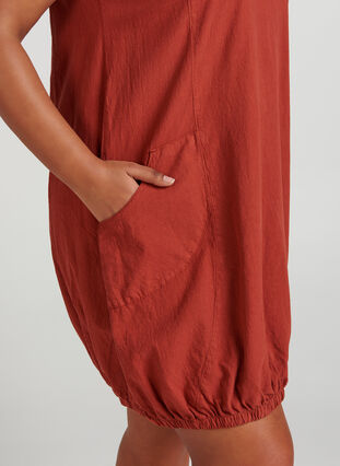 Kjole med lommer, Barn Red, Model image number 0