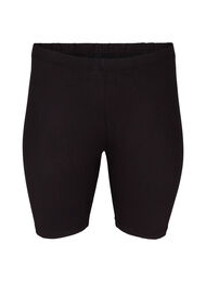 Ensfargede standard sykkelshorts, Black