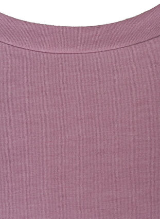 T-skjorte i bomullsmiks, Lavender Mist Mel., Packshot image number 2