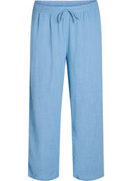 FLASH - Bukse med rett passform og høy midje, Faded Denim