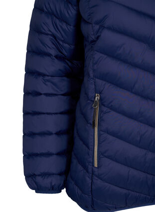 Lettvektsjakke med hette, Navy Blazer, Packshot image number 3