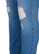 Amy jeans med supersmal passform og rippede detaljer, Bl&aring;, Packshot image number 3