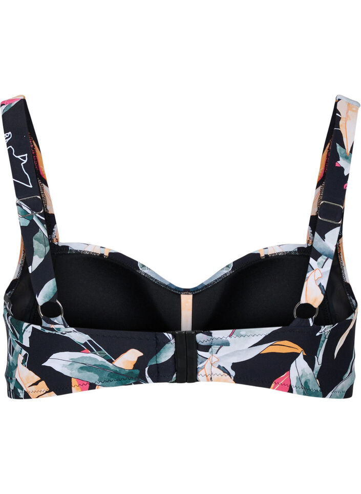 Mønstrete bikinitopp, Leaf Print, Packshot image number 1