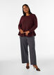 A-line strikkebluse, R&oslash;d, Model image number 1