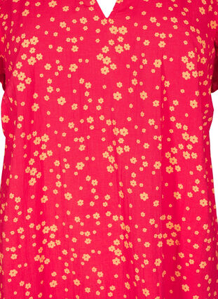 Zizzi Kort kjole med volanger, Rød, Packshot image number 2