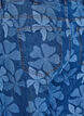 Myra jeans i blomstrete denim med Wide fit, Bl&aring;, Packshot image number 3