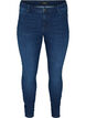 Jeggings i bomullsmiks, Dark blue denim, Packshot image number 0
