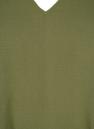 Bluse med V-hals og lange ermer, Kalamata, Packshot image number 2