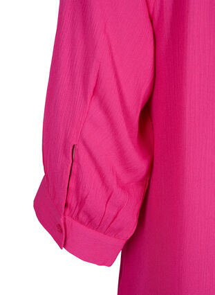 Tunika i viskose med 3/4-ermer, Beetroot Purple, Packshot image number 3