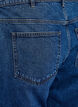 Jeans med vide ben og høy midje, Blå, Packshot image number 3