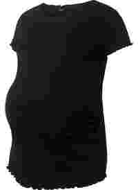 T-skjorte i ribbet materiale til gravide