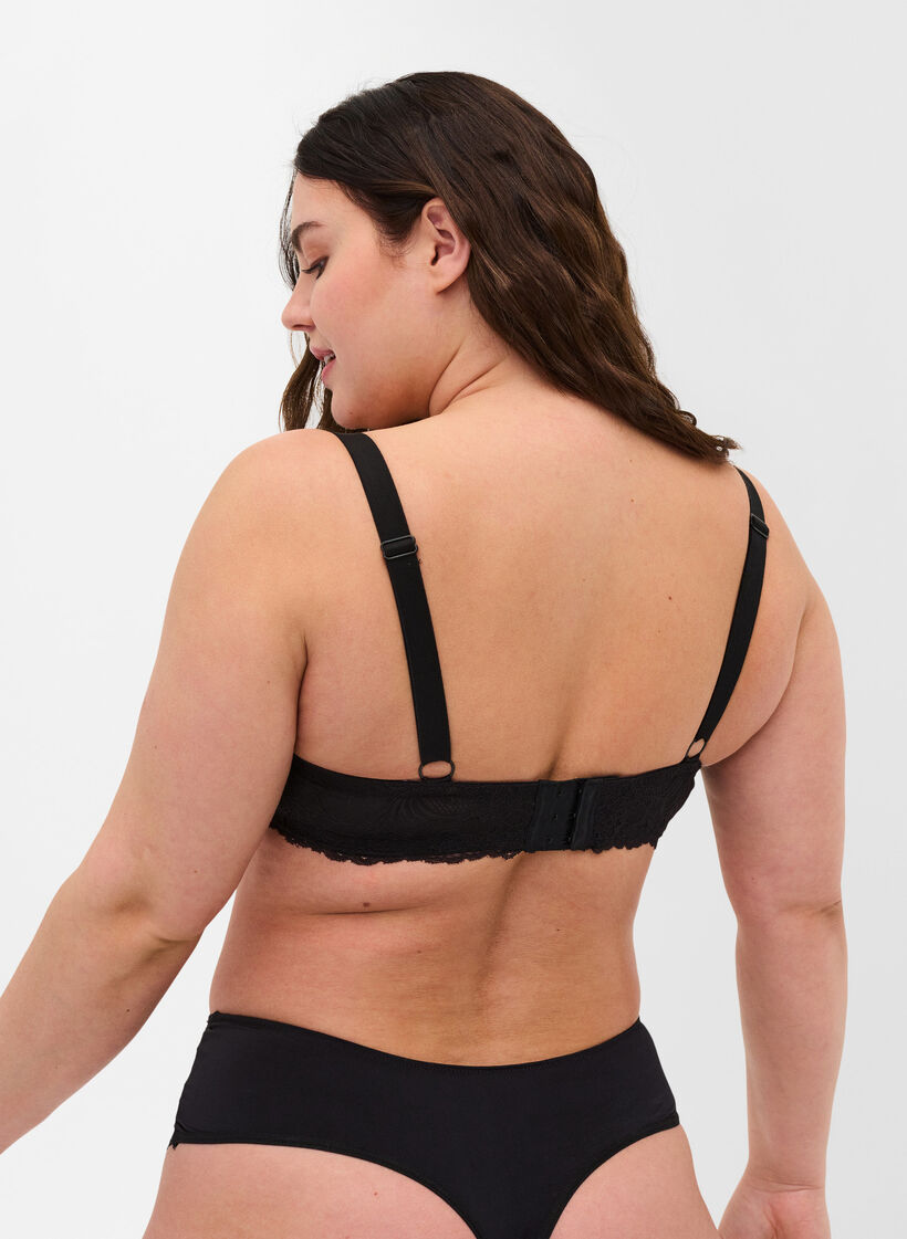 Blonde-BH med mesh, Black, Model image number 1