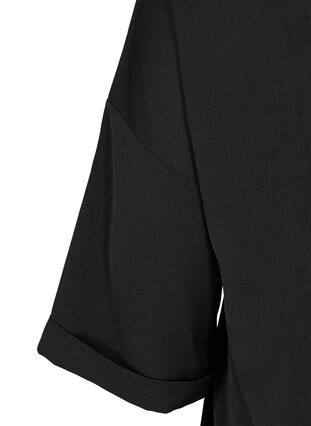 Oversized tunika med glidelås, Black, Packshot image number 3