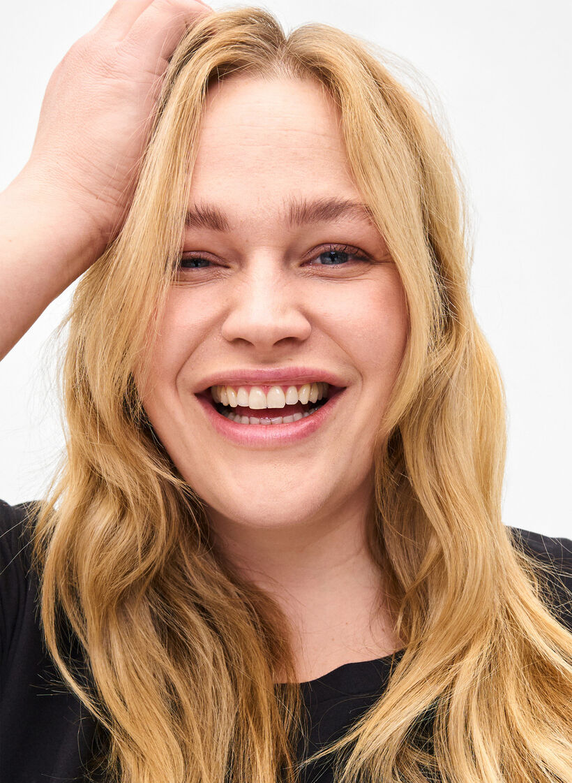 T-skjorte i økologisk bomull med gulltrykk, Black W. Free, Model image number 2