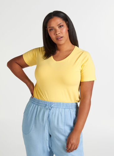 Basis t-skjorte, Lemon Drop, Model image number 0