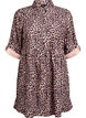 Fløyelskjole med leopardmønster, Brun, Packshot image number 0
