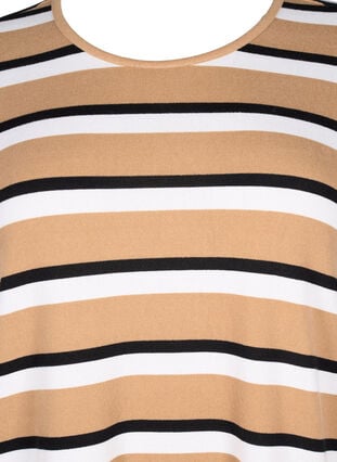 Stripete bluse med lange ermer, Stripe, Packshot image number 2
