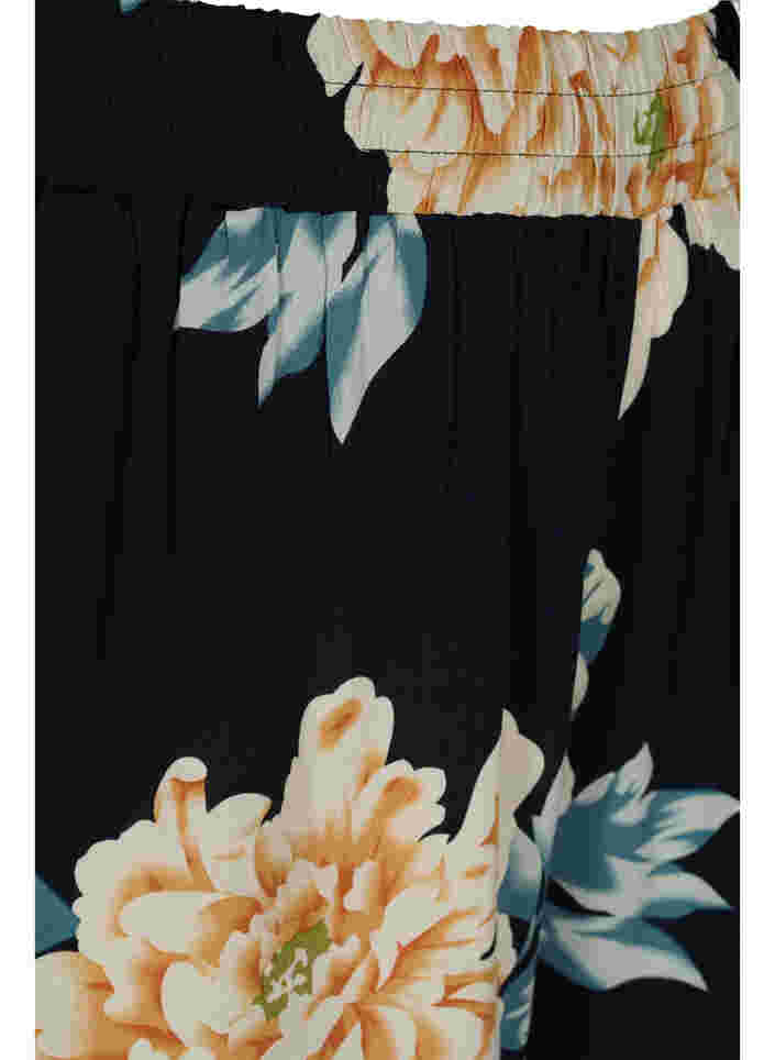 Løstsittende shorts med blomstermønster, Roses on Navy, Packshot image number 2