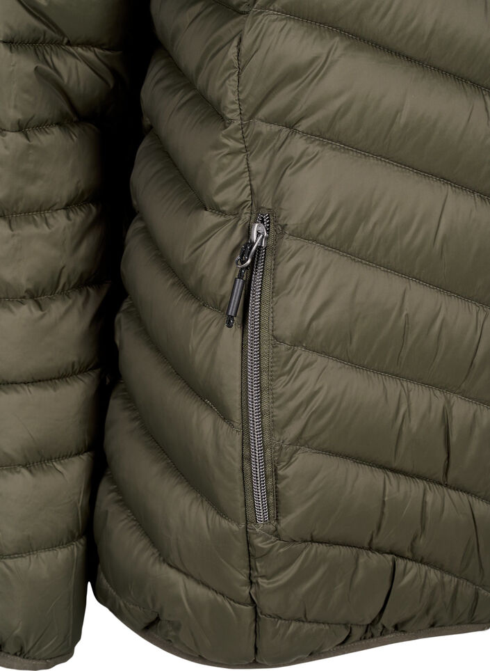 Lett jakke med hette, Gr&oslash;nn, Packshot image number 3