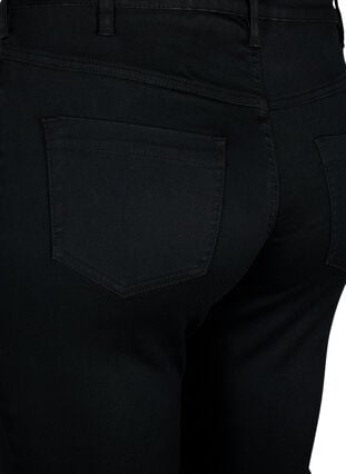 Zizzi Slim fit Emily jeans med normal midje, Black, Packshot image number 3