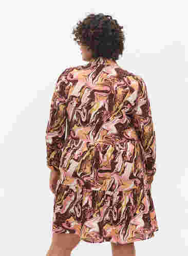 Mønstrete tunika med glidelås og A-form, AOP, Model image number 1