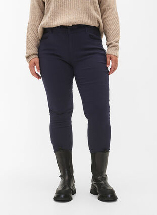 Slim fit bukser med lommer, Night Sky, Model image number 3