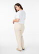 Elastisk bukse i viskose, Beige, Model image number 1