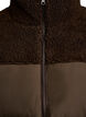 Midilang pufferjakke med teddyfleece, Brun, Packshot image number 2