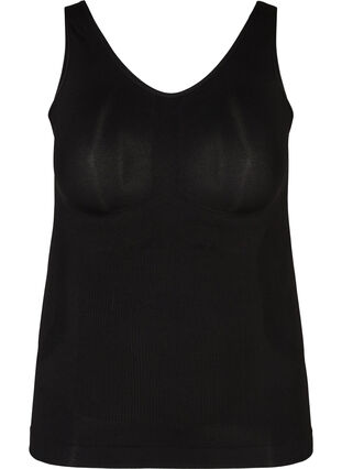 Zizzi Shapewear topp med brede stropper, Svart, Packshot image number 0