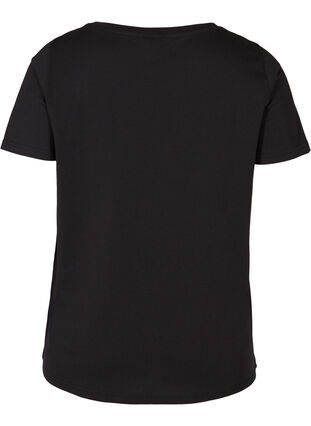 T-skjorte med trykk, Black w. Love, Packshot image number 1