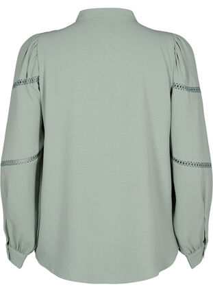 Skjortebluse med heklede detaljer, Green Bay, Packshot image number 1