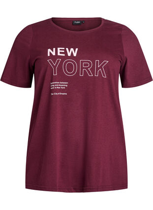 Zizzi FLASH - T-skjorte med motiv, Winetasting New York, Packshot image number 0