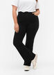 H&oslash;ytlivs jeans med bootcut, Svart, Model image number 2