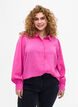 Langermet skjorte i Tencel ™ Modal, Phlox Pink, Model image number 0
