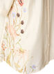 Bluse med albuelange ermer og blomsterdetaljer, Beige, Packshot image number 3