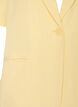 Blazer med korte ermer og slag, Gul, Packshot image number 2