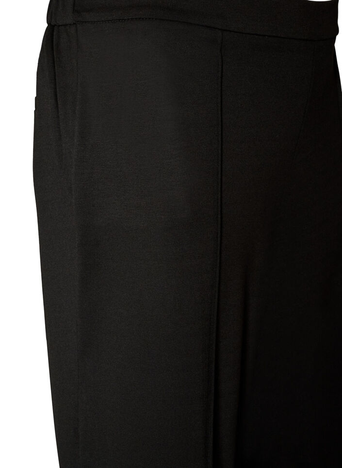 Loose fit jerseybukser med h&oslash;y midje, Svart, Packshot image number 2